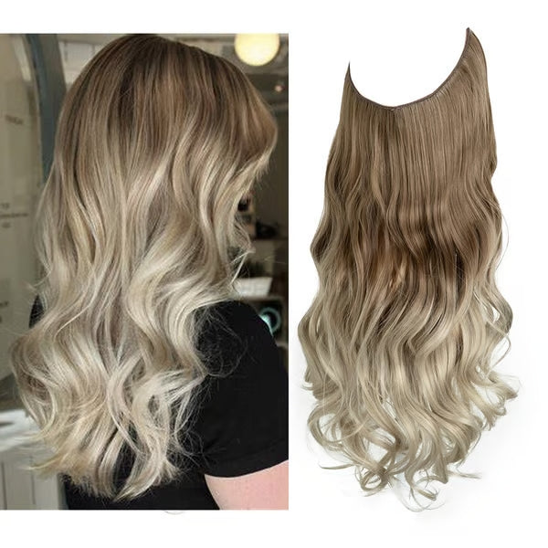 20Sec Hair Magic! Invisible 100% Gray Coverage! U-Part Wig Undetectable Glueless Wiglet for Thin Hair