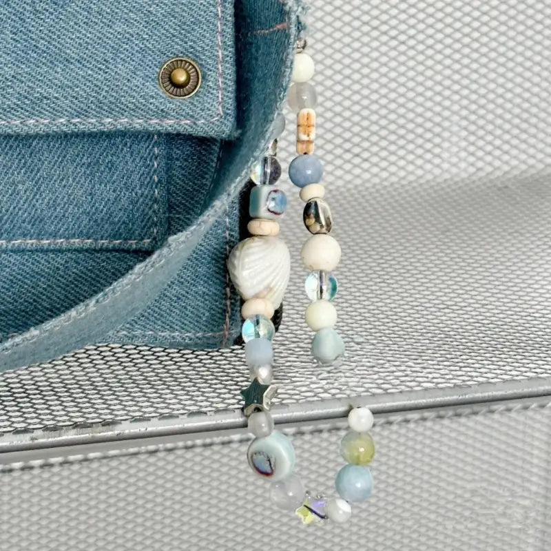 Blue Sea Legend Fresh Personalized Fashionable Hanging Rope Shell Phone Chain