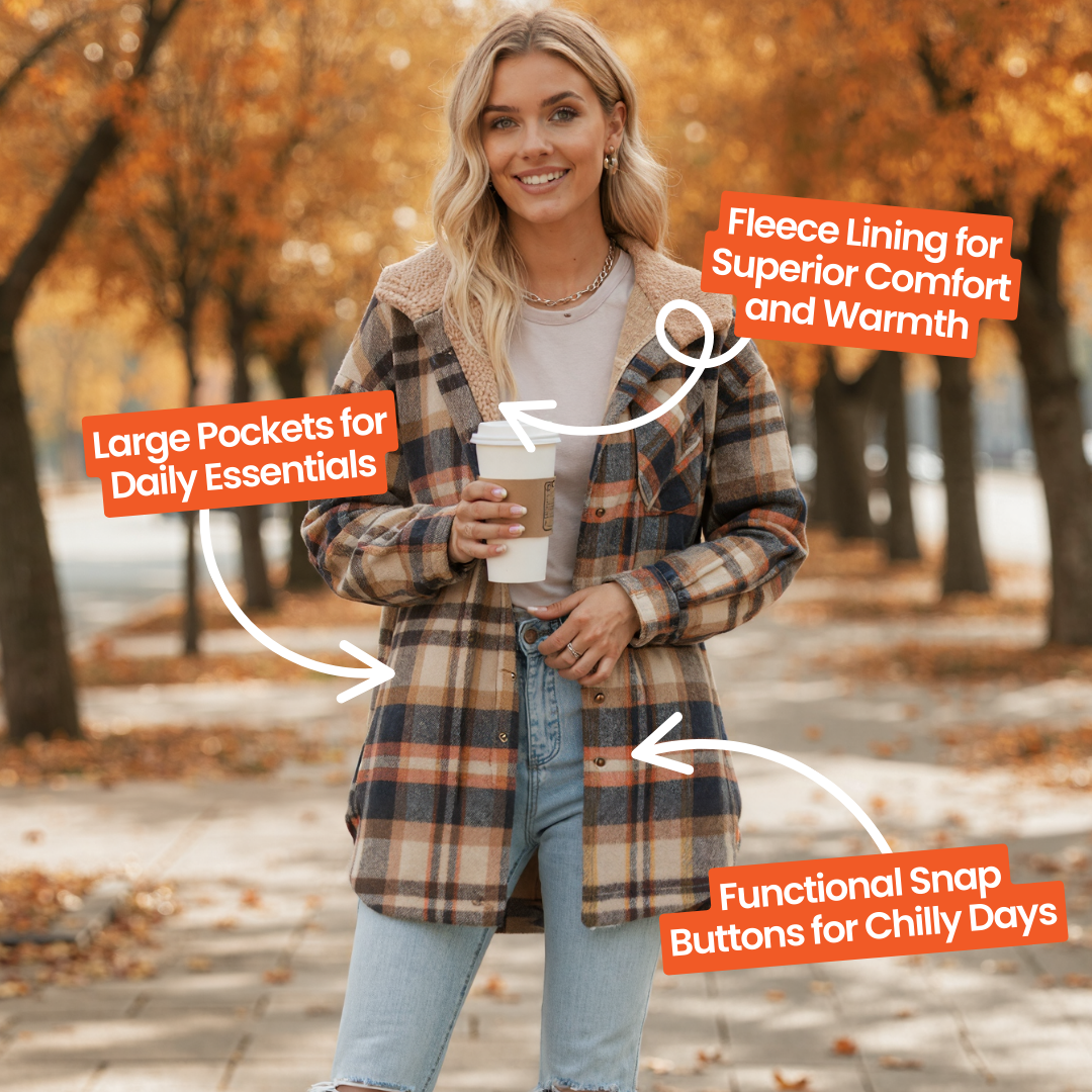 Flannel Jacket-✨ Transform Your Fall Wardrobe with One Perfect Piece