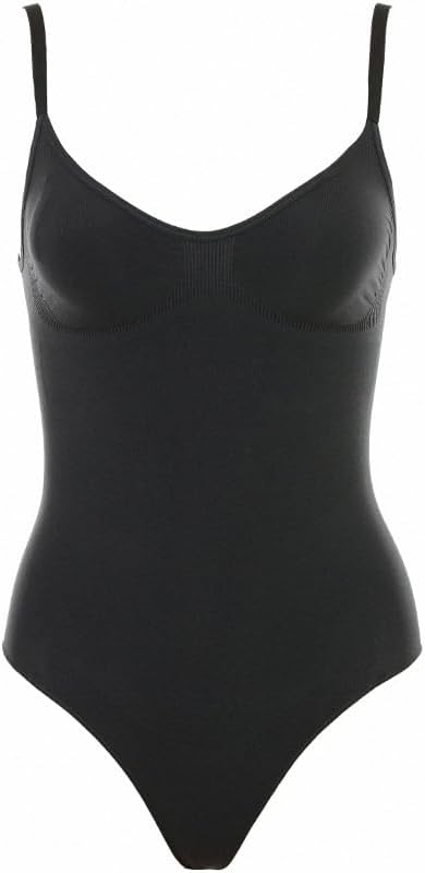 Shapewear Tummy Control Bodysuit Thong or Brief: Sculpting Shaper Tank Top Bodysuits & Snatched Waist Body Suit