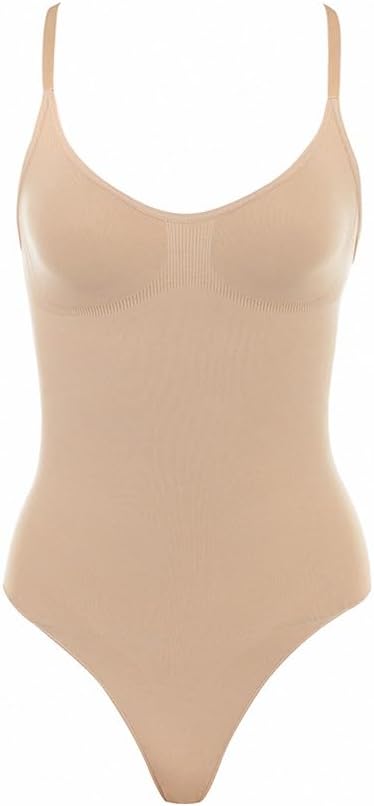 Shapewear Tummy Control Bodysuit Thong or Brief: Sculpting Shaper Tank Top Bodysuits & Snatched Waist Body Suit