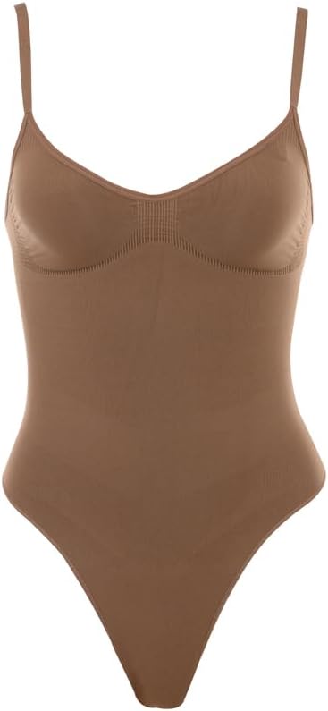 Shapewear Tummy Control Bodysuit Thong or Brief: Sculpting Shaper Tank Top Bodysuits & Snatched Waist Body Suit