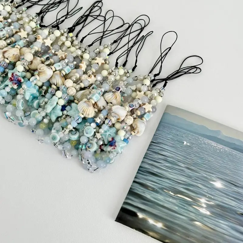 Blue Sea Legend Fresh Personalized Fashionable Hanging Rope Shell Phone Chain