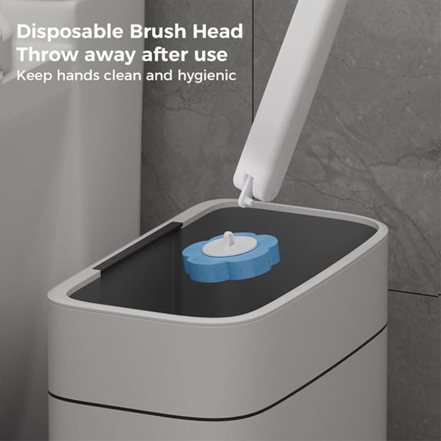 Disposable Toilet Cleaning System: Toilet Brush & Holder Kit with 18PCS Pre-Soaked Cleaner