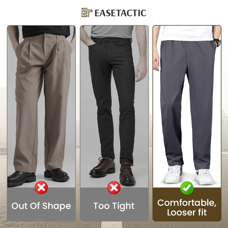 EaseTactic - Flex Fit Zipper-Pocket Durable Pants