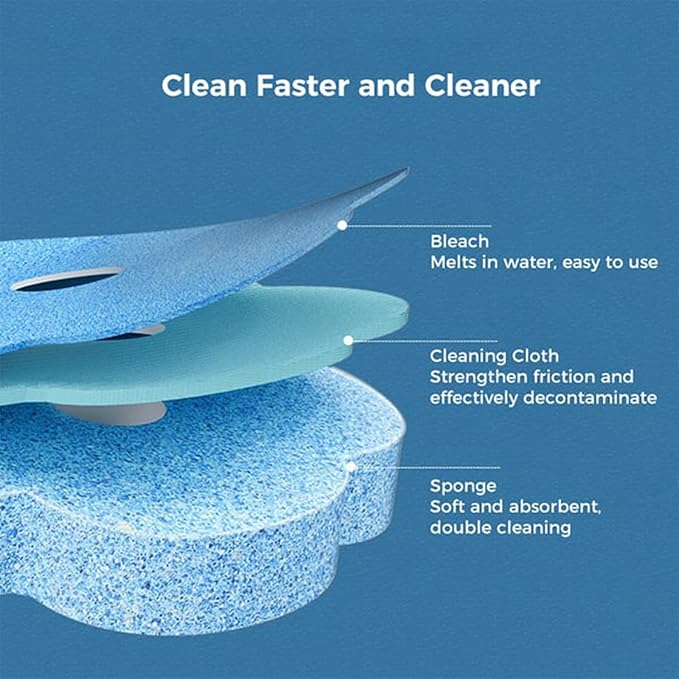 Disposable Toilet Cleaning System: Toilet Brush & Holder Kit with 18PCS Pre-Soaked Cleaner