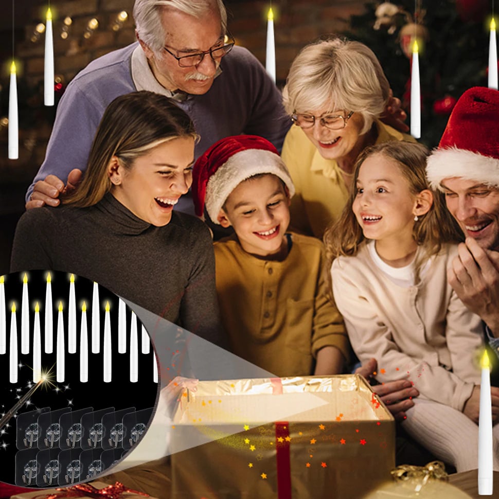 🕯️✨ 12-Pack Magic Wand Remote Candles + Wireless Wand | Amazon's Choice 🎃 🕯️✨The Most ENCHANTING Halloween Decor! ✨🕯️
