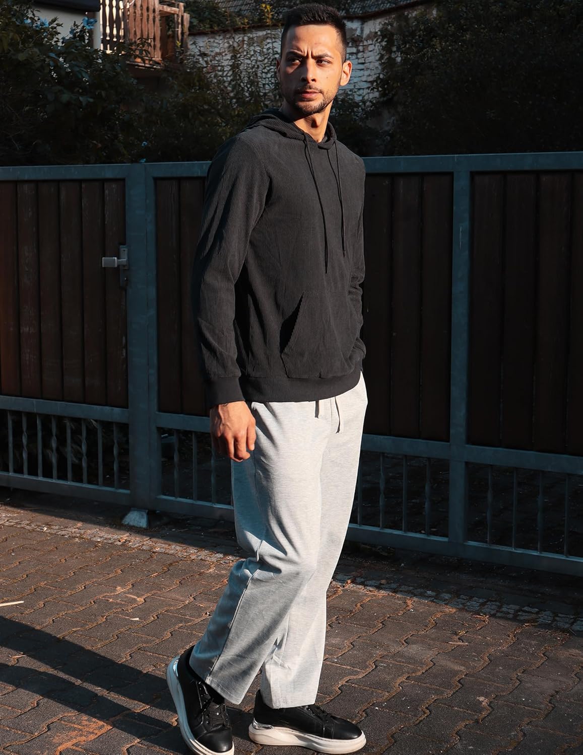 FYsuper Men Jogger Yoga Sweatpants Casual Athletic Elastic Waist Pants Open Bottom Trouser Jersey Knit Pants with Pockets