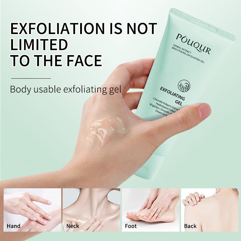 Cross-Border Hot Herbal Exfoliating Gel Exfoliating Gel Body Facial Dead Skin Cleansing Gel