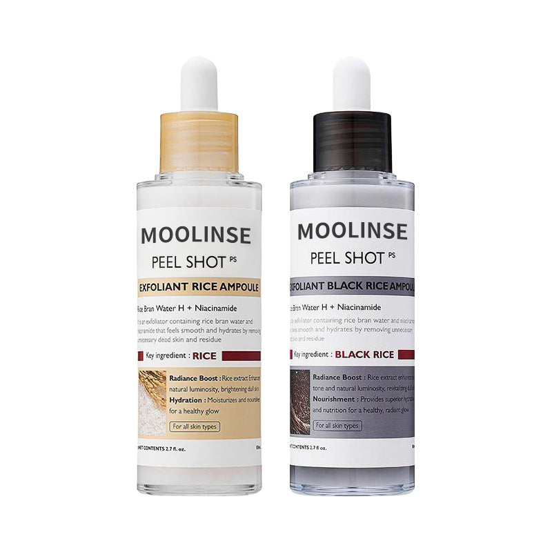 Black Rice and White Rice Niacinamide Exfoliating Revitalizing Washable Ampoule 80ml|Naturally Transform Blackheads & Clogged Pores Into Flawlessly Smooth, Clear Skin