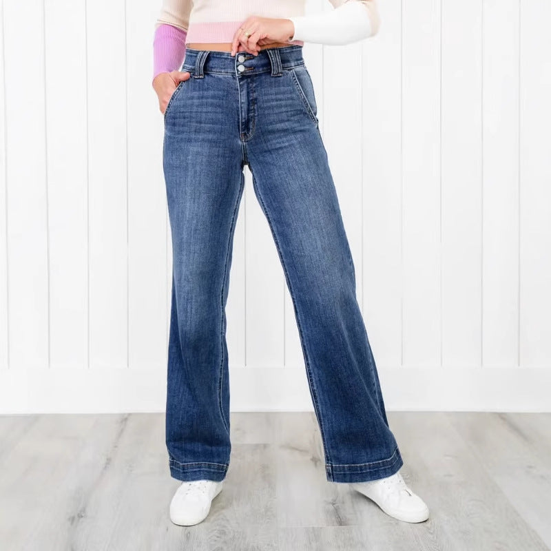 Women's Stretch Casual Pants with Elastic Waist - Soft Bootcut Trousers for Women - Perfect for Work, Travel & Lounge (Plus Size Available)