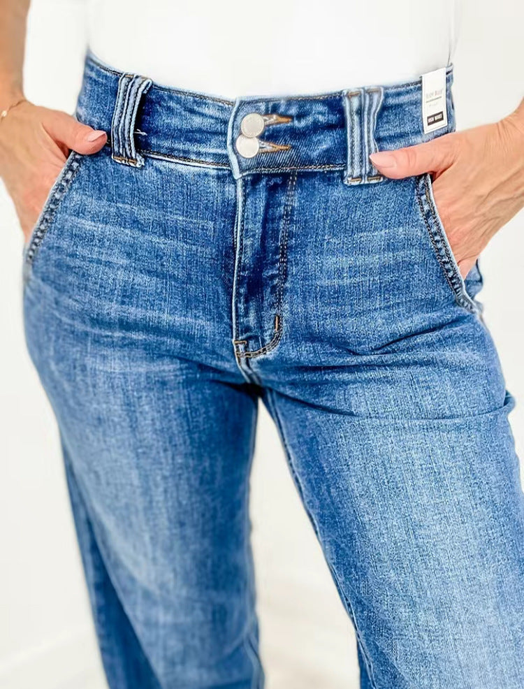 Women's Stretch Casual Pants with Elastic Waist - Soft Bootcut Trousers for Women - Perfect for Work, Travel & Lounge (Plus Size Available)