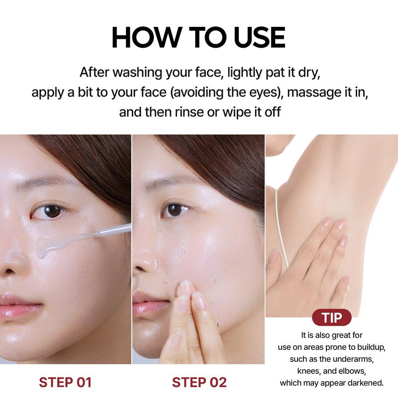 Black Rice and White Rice Niacinamide Exfoliating Revitalizing Washable Ampoule 80ml|Naturally Transform Blackheads & Clogged Pores Into Flawlessly Smooth, Clear Skin