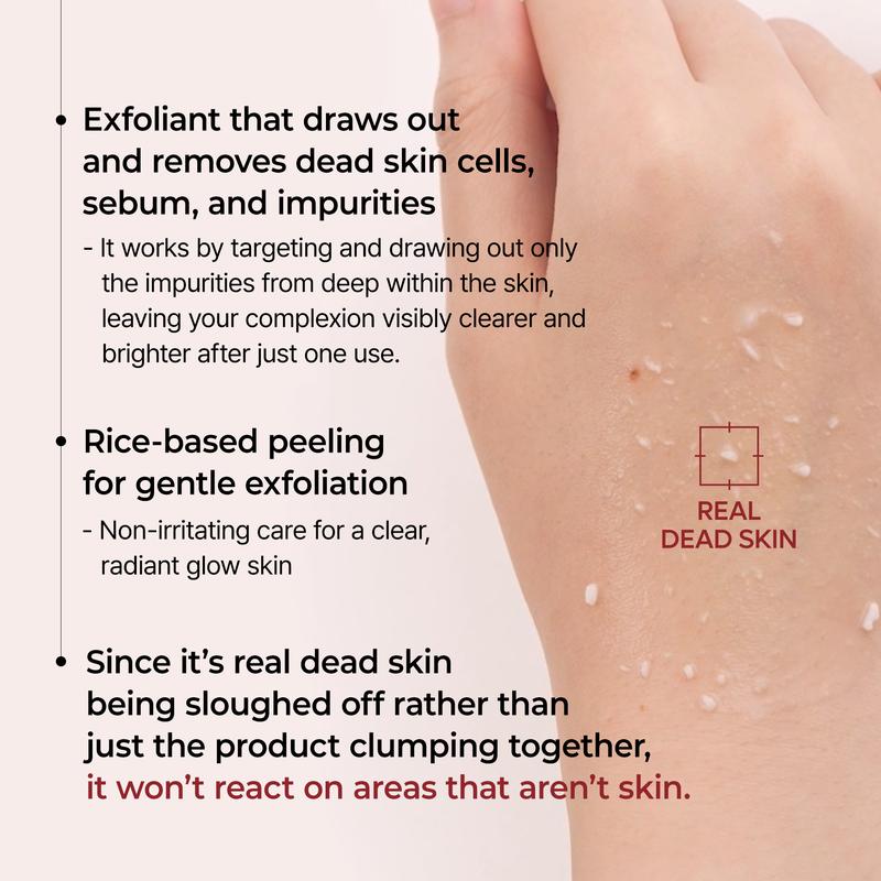 Black Rice and White Rice Niacinamide Exfoliating Revitalizing Washable Ampoule 80ml|Naturally Transform Blackheads & Clogged Pores Into Flawlessly Smooth, Clear Skin