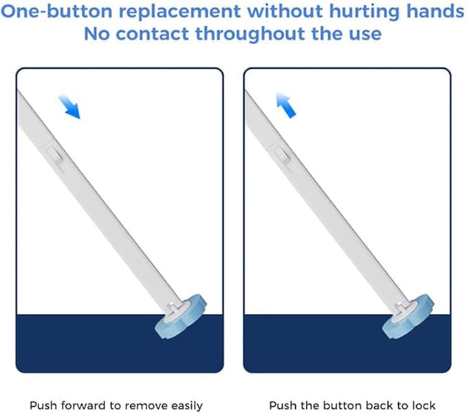 Disposable Toilet Cleaning System: Toilet Brush & Holder Kit with 18PCS Pre-Soaked Cleaner