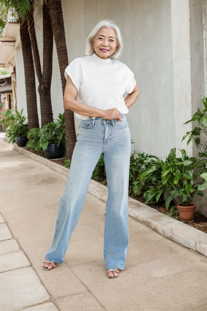 🏆Vintage Wash Plus-Size Jeans -Stretchy, Straight Leg & Butt-Lifting Fit