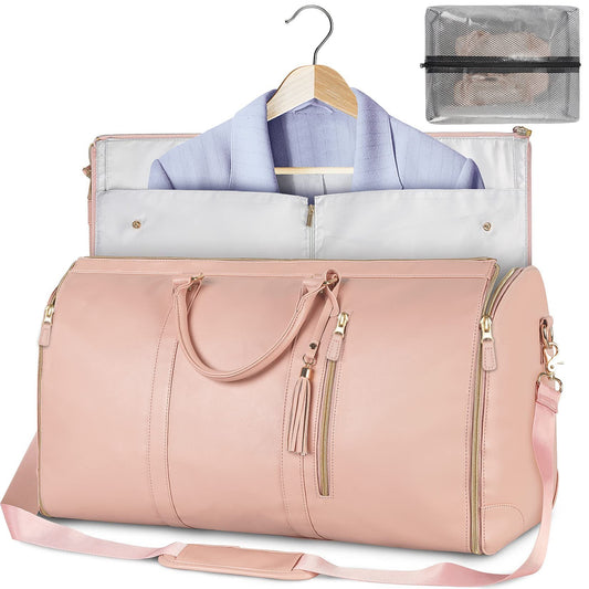 🔥 Save 60% Off!-Large-Capacity Foldable Travel Duffle Bag  – Waterproof Handbag & Garment Suit Tote for Clothes & Trips