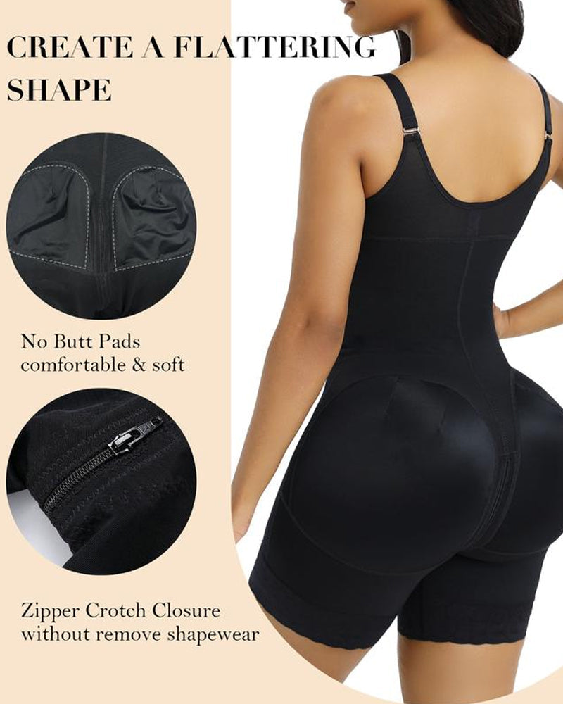 [Buy 2 Free Shipping]Tummy Control Butt Lifter Shaper with Zipper Crotch Fajas Colombianas